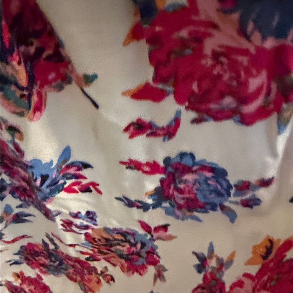 Natural Life Floral Dress with Pink and Blue Accents - Picture 4 of 5